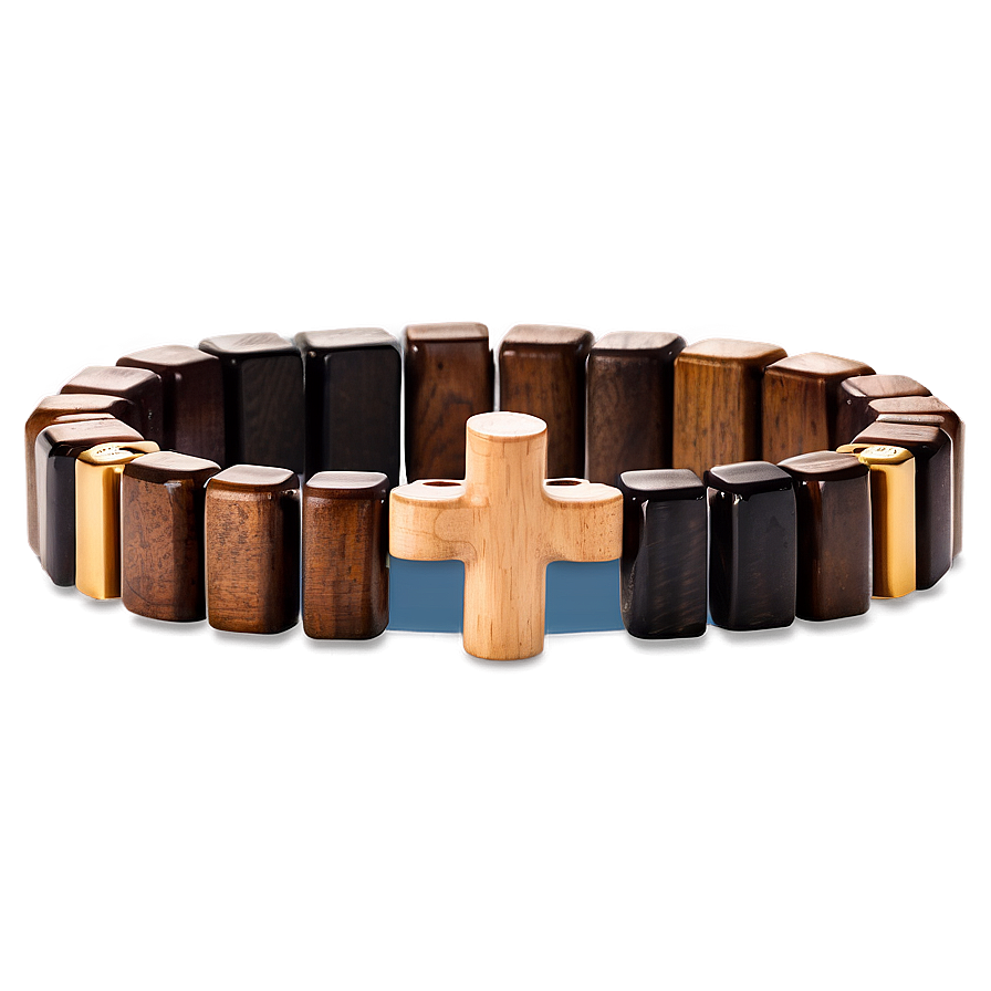 Wooden Cross Bracelet Png 5 PNG