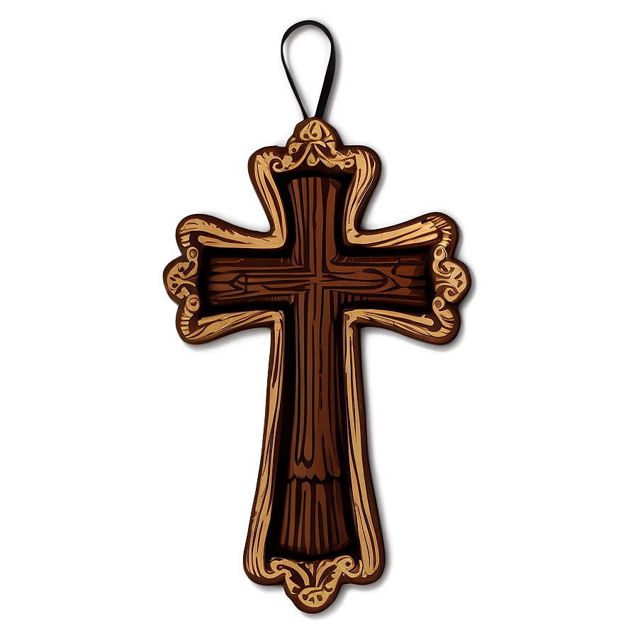 Wooden Cross Door Hanger Png Dwm PNG