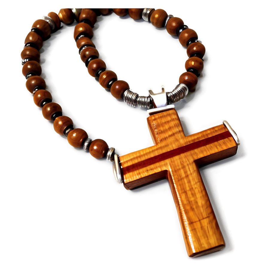 Download Wooden Cross Necklace Png 05252024 | Wallpapers.com