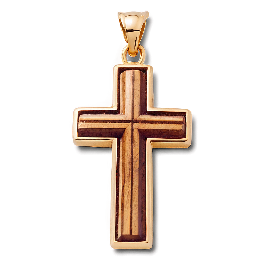 Wooden Cross Necklace Png Qch PNG