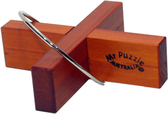 Wooden Cross Puzzlewith Metal Bolt PNG
