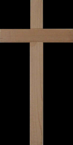Wooden Crosson Black Background.jpg PNG
