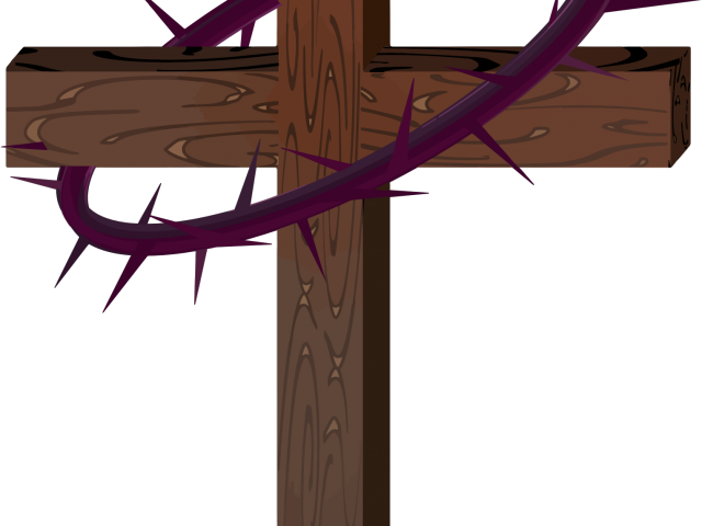 Download Wooden Crosswith Crownof Thorns | Wallpapers.com