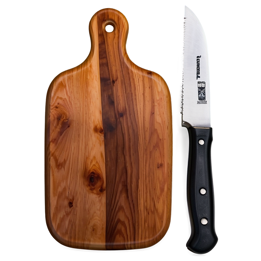 Wooden Cutting Board Png 06202024 PNG