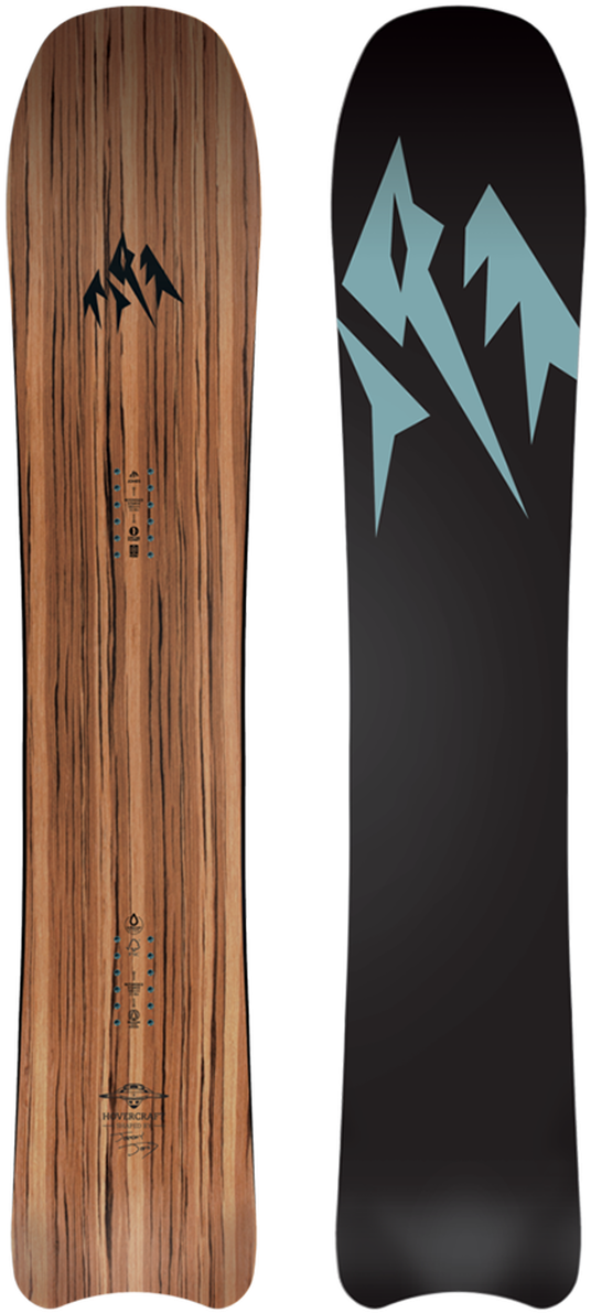 Wooden Design Snowboard Frontand Back PNG