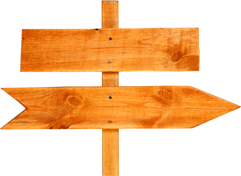 Download Wooden Directional Signpost.png | Wallpapers.com