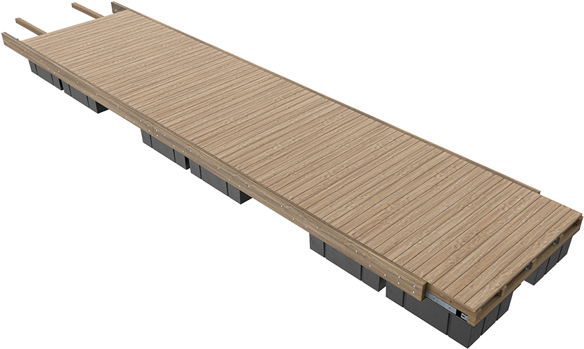 Wooden Dock Platform Isolated PNG