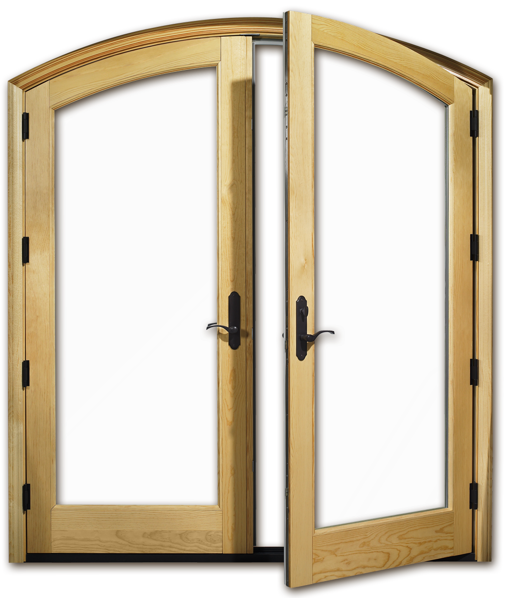 Wooden Double Doors Open PNG