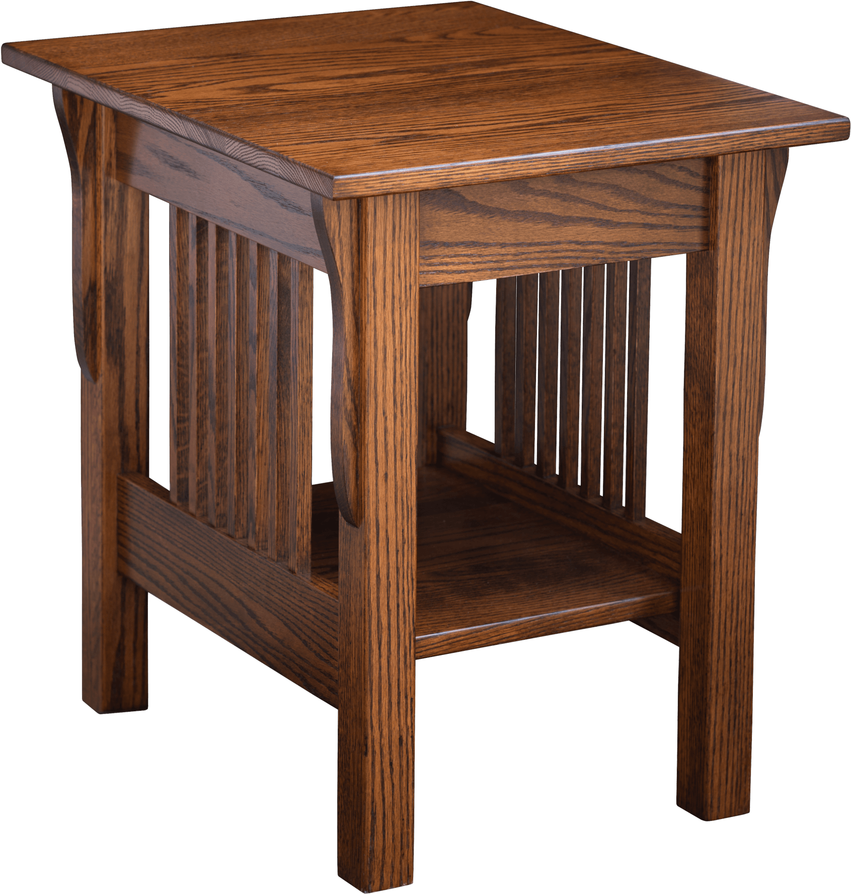 Wooden End Table Classic Design PNG