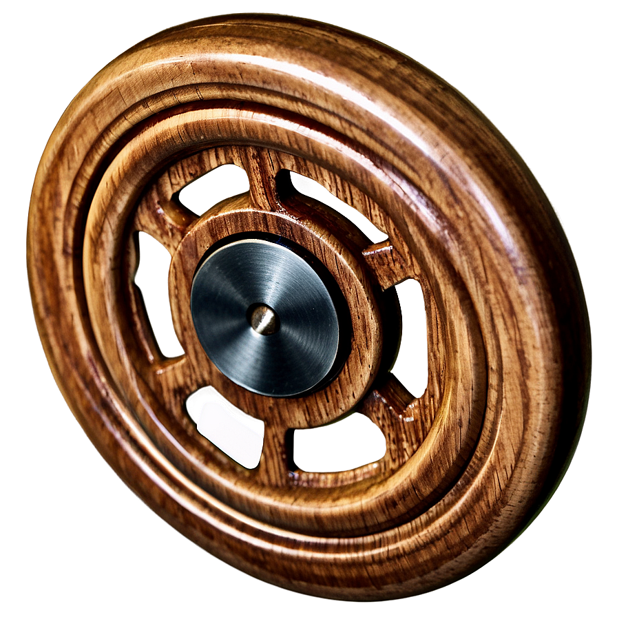 Wooden Fidget Spinner Png 06202024 PNG