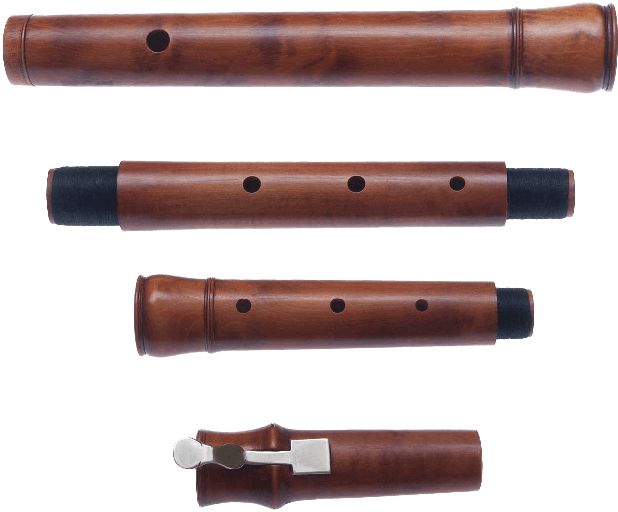Wooden Flute Disassembled Parts PNG