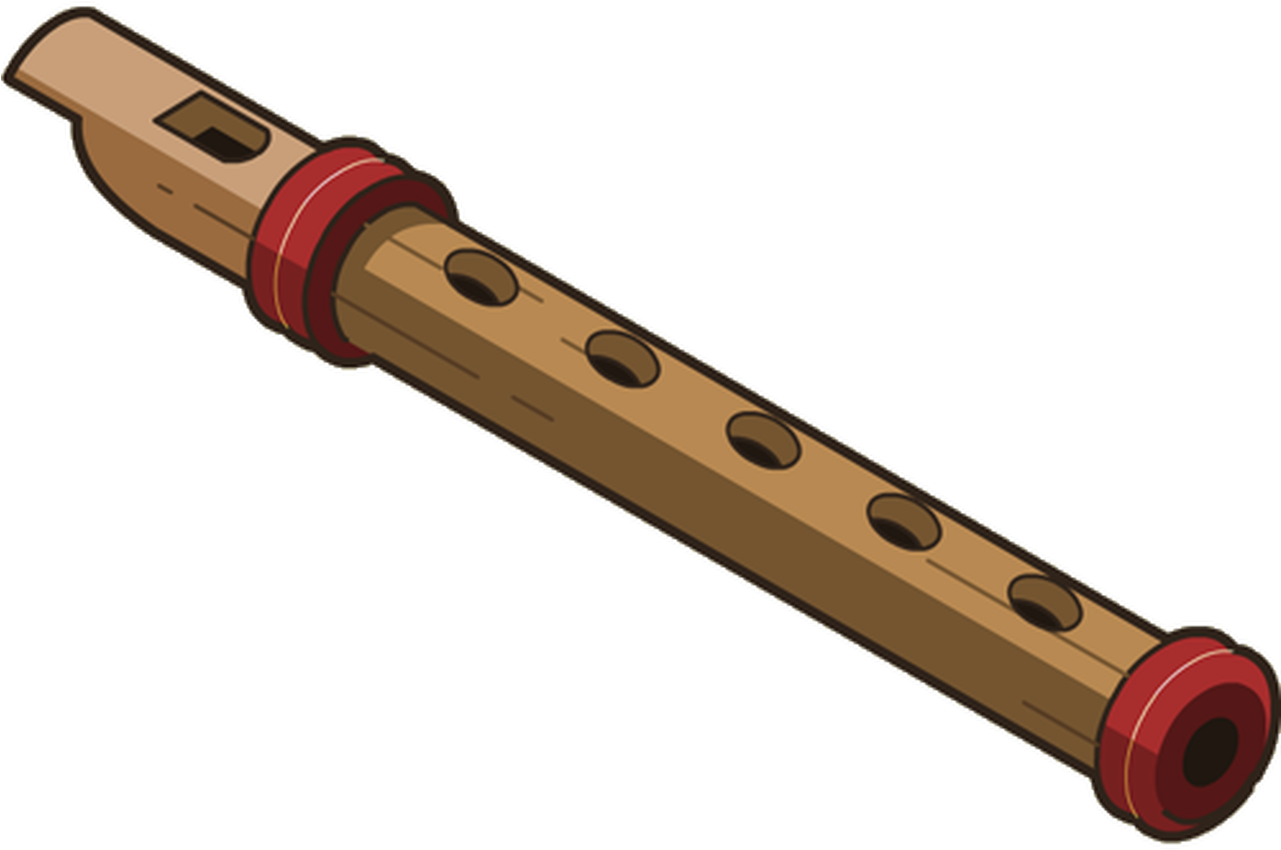 Download Wooden Flute Illustration | Wallpapers.com