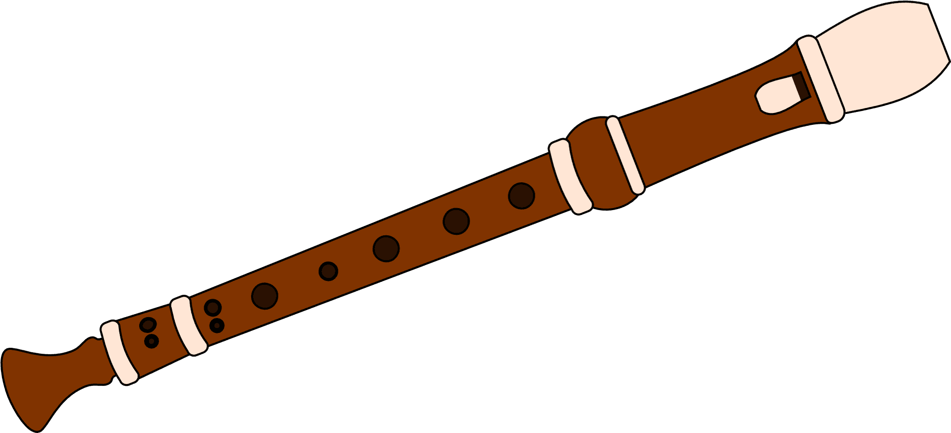 Wooden Flute Illustration.png PNG