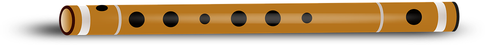 Wooden Flute Isolated PNG
