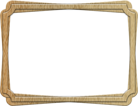 Wooden Frame Blackboard Texture PNG