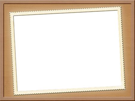 Wooden Frame Blank Canvas PNG