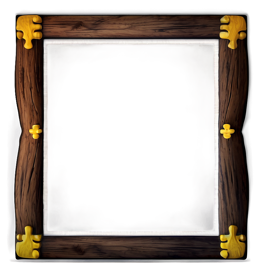 Wooden Frame Border Png 06262024 PNG