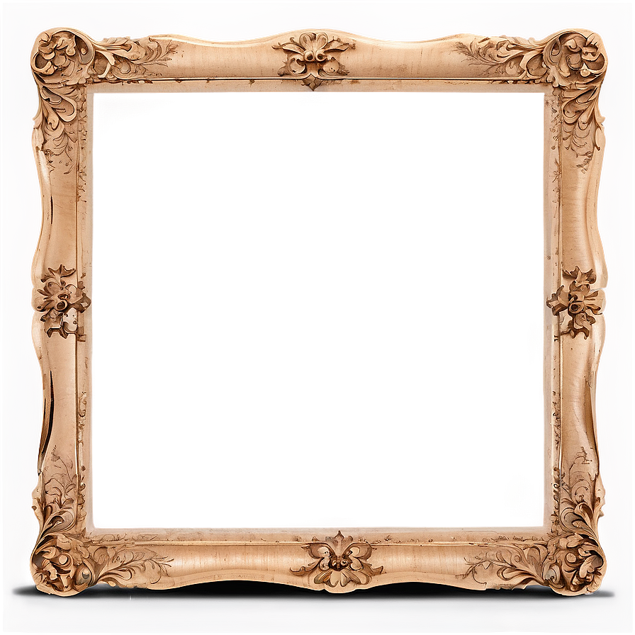 Wooden Frame With Stand Png 06262024 PNG