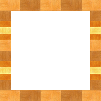 Wooden Frameon Black Background PNG