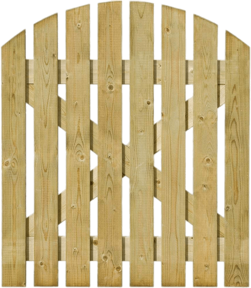 Wooden Garden Gate Design PNG