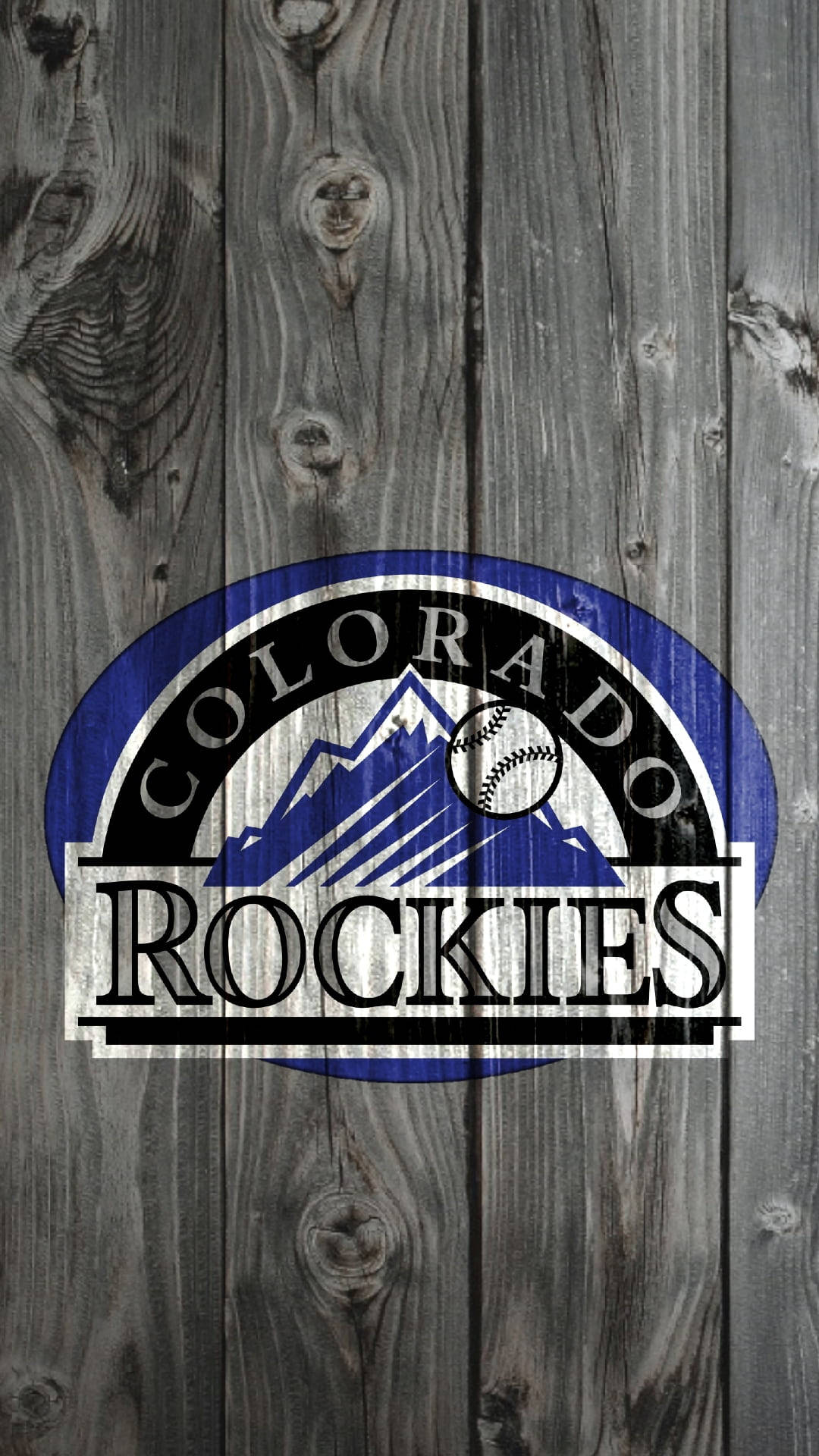 Colorado Rockies Cinza De Madeira Papel de Parede