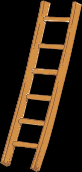 Wooden Ladder Isolated PNG