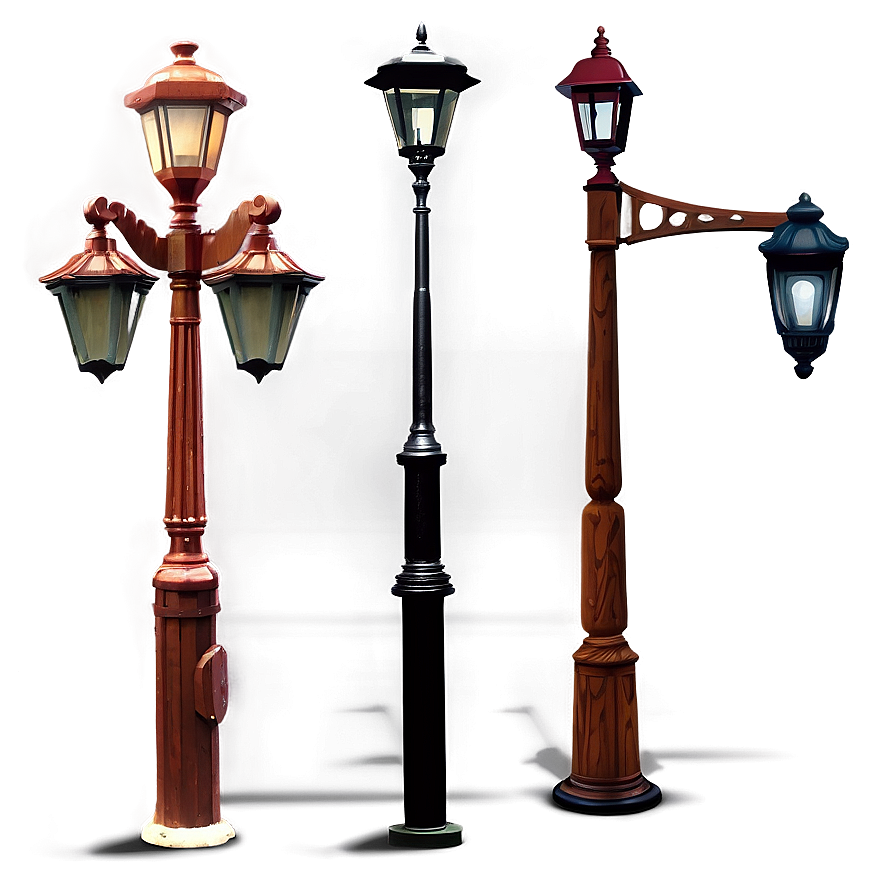 Wooden Light Pole Png 10 PNG