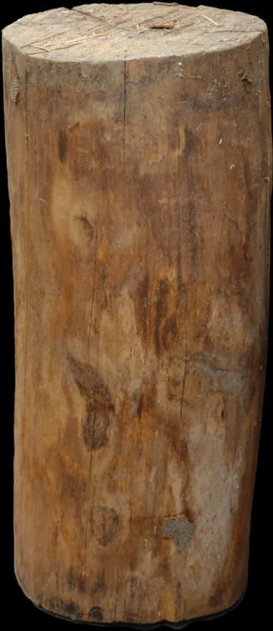Wooden Log Stump Texture PNG
