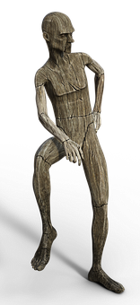 Wooden Mannequin Pose PNG