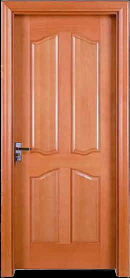 Wooden Panel Interior Door.jpg PNG