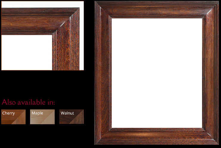 Wooden Picture Frame Variants PNG