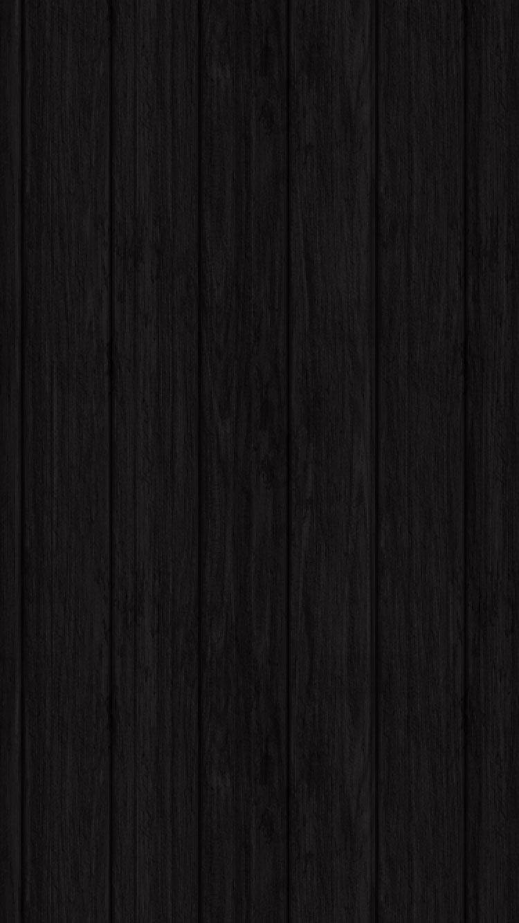 Wooden Planks Solid Black Iphone Wallpaper