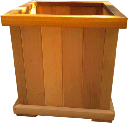 Wooden Planter Box Outdoor Garden PNG