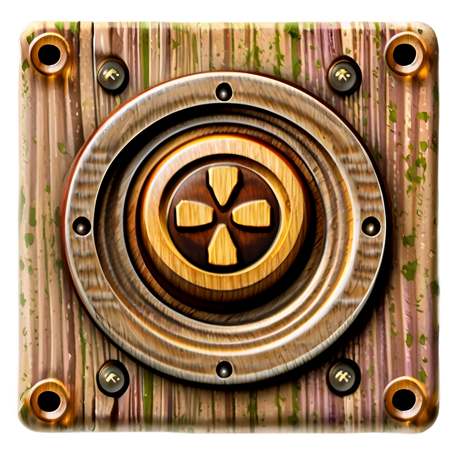 Wooden Power Button Png 73 PNG