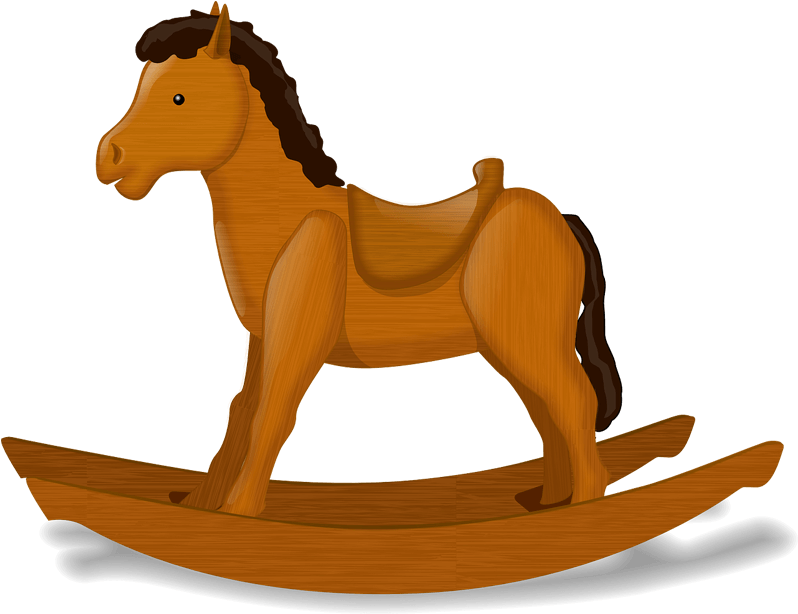 Wooden Rocking Horse Illustration.png PNG
