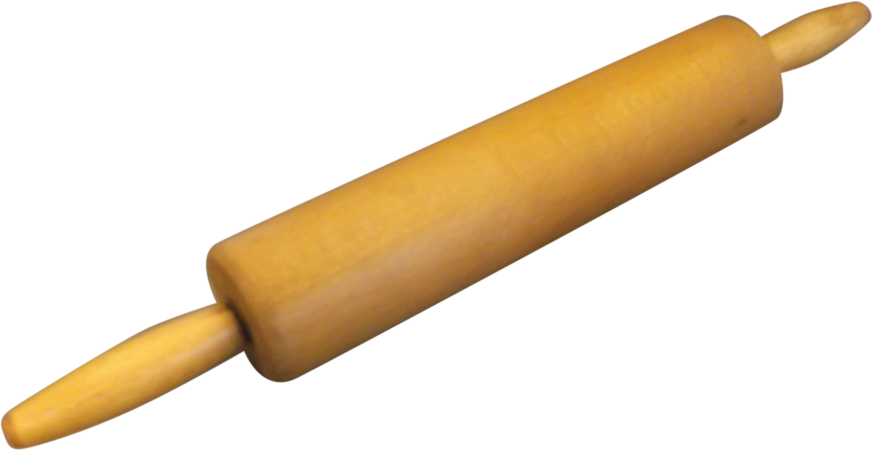 Wooden Rolling Pinon Blue Background PNG