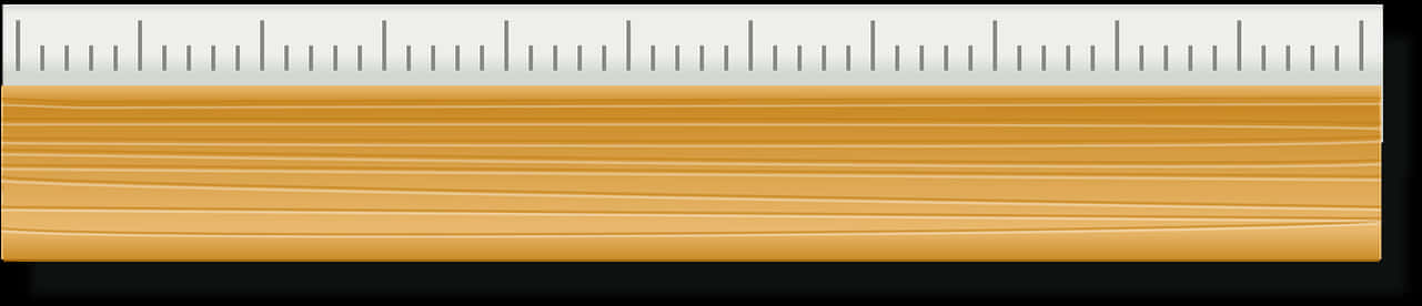 Wooden Ruler Graphic PNG
