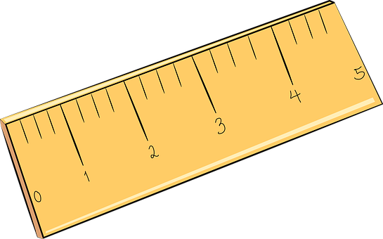 Wooden Ruler Measurement Tool PNG