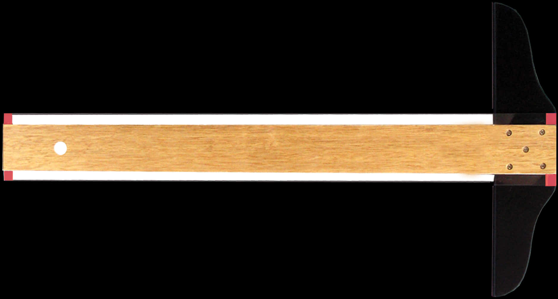 Wooden Ruleron Black Background.jpg PNG