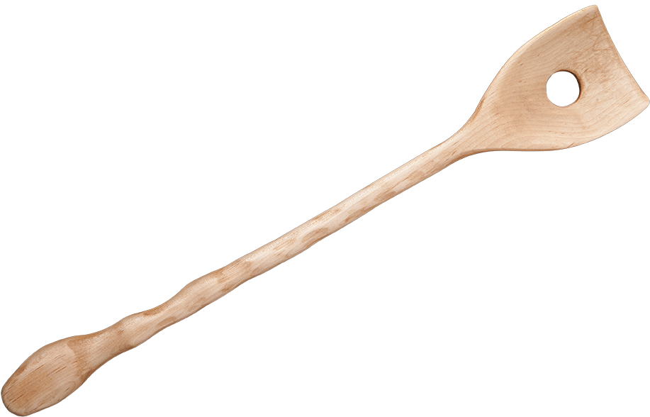 Wooden Slotted Spoon PNG