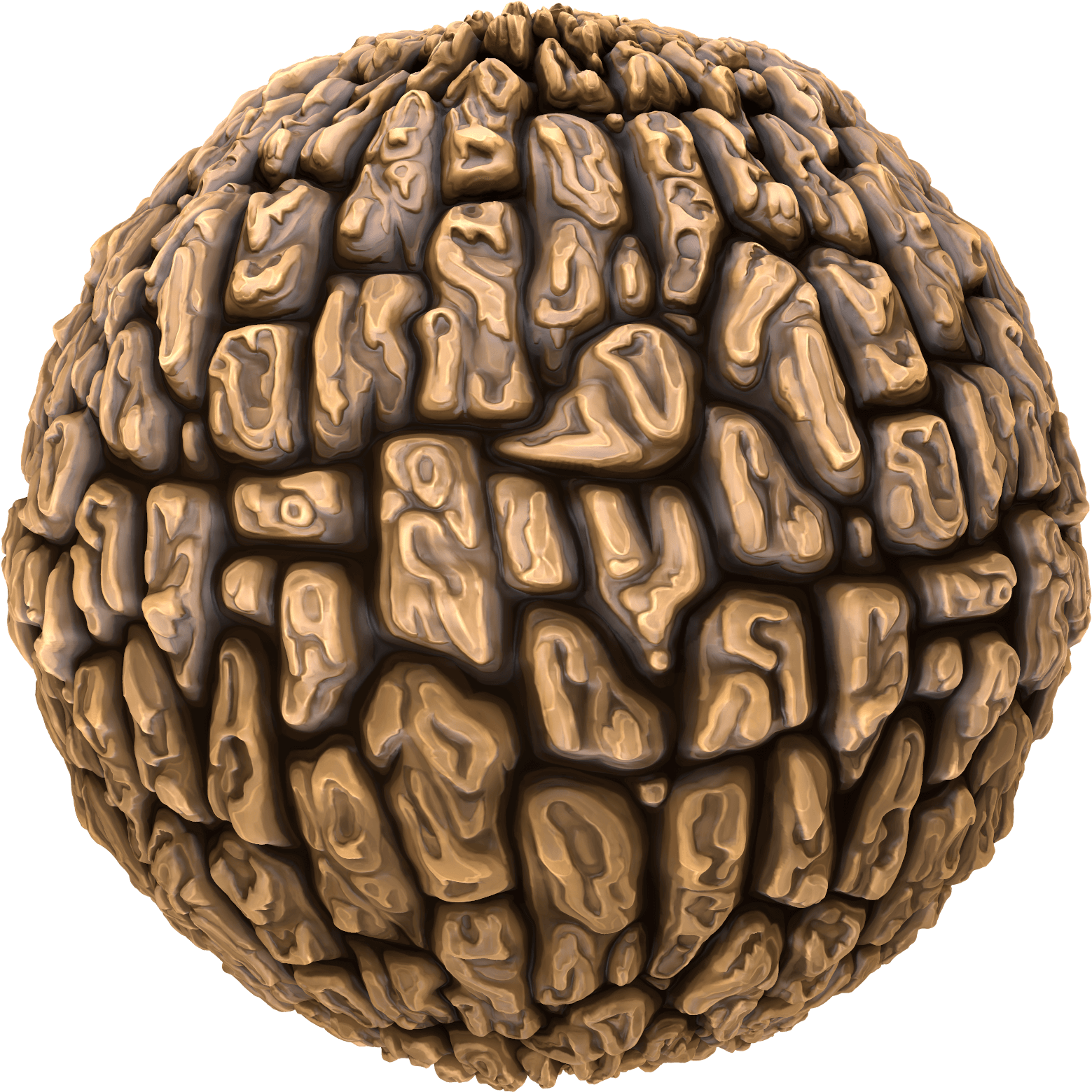 Wooden Sphere Texture Pattern PNG