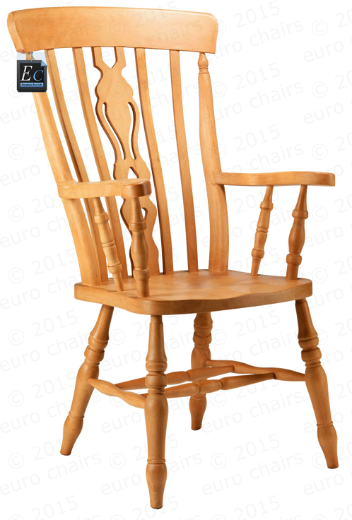 Wooden Spindle Back Chair Transparent Background PNG