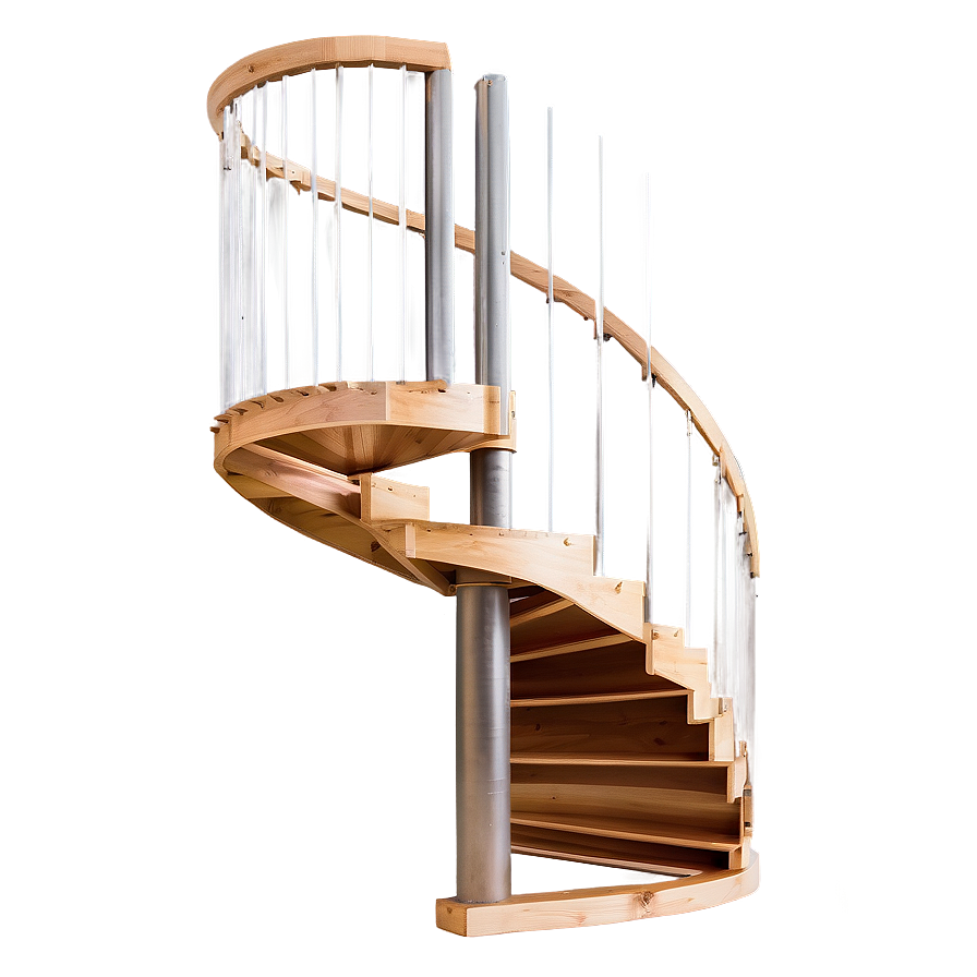 Wooden Spiral Staircase Png Drm20 PNG