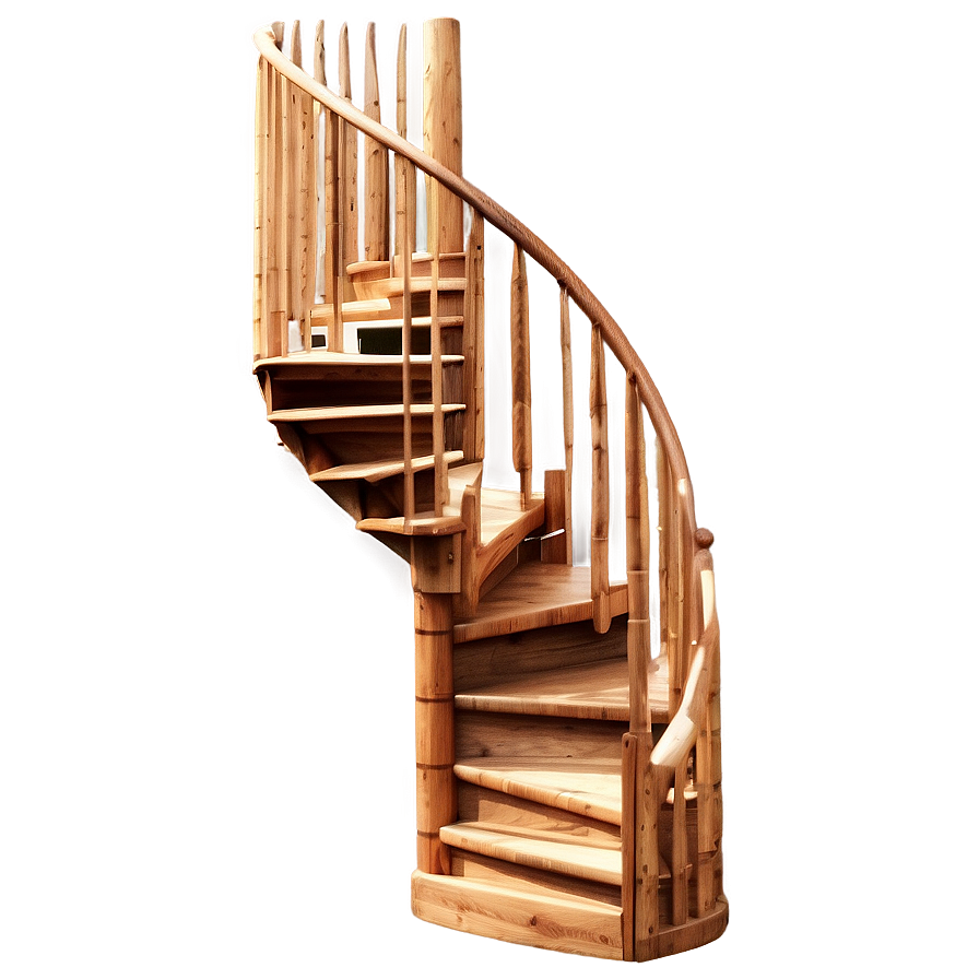 Wooden Spiral Staircase Png Ggr66 PNG