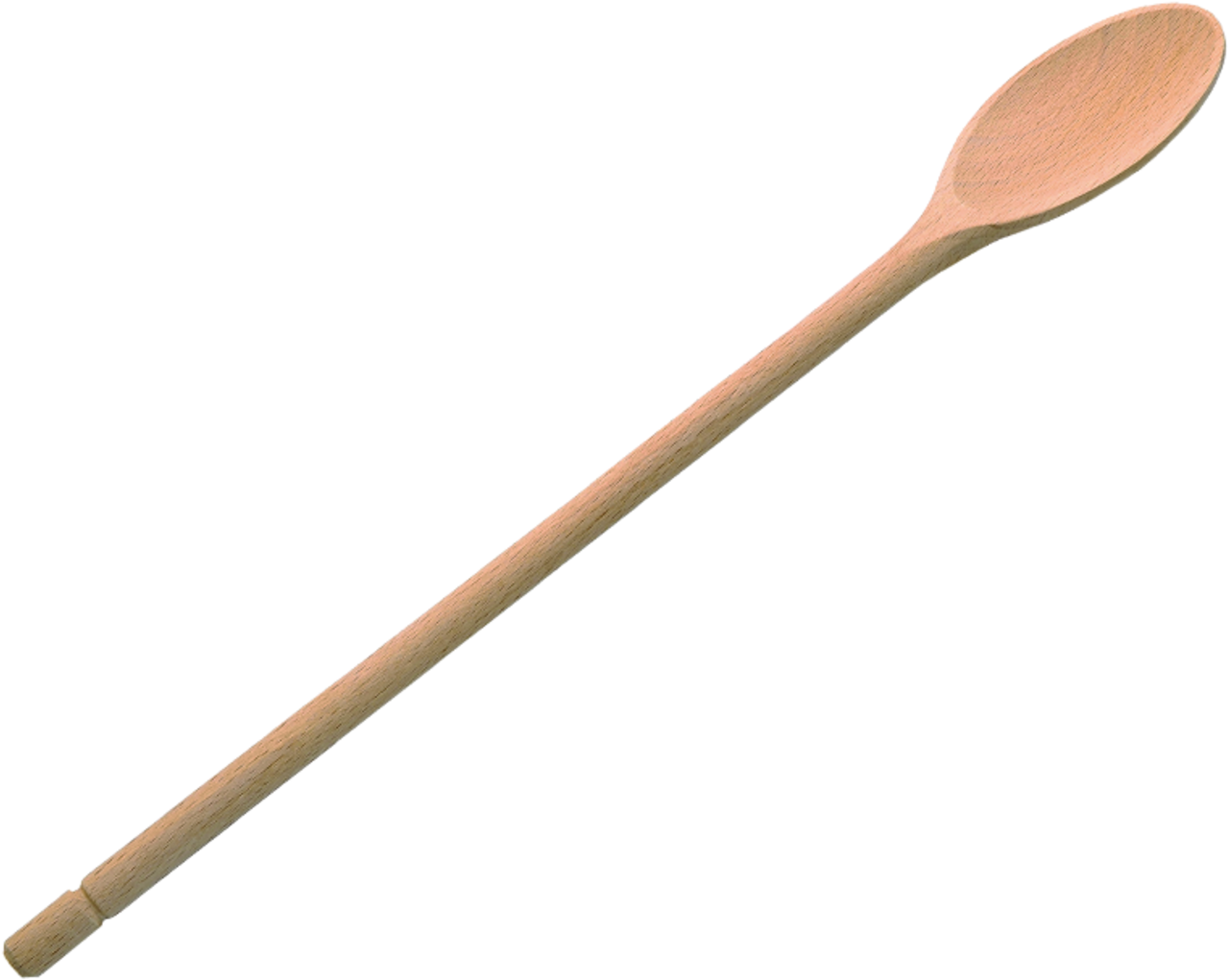 Wooden Spoon Isolatedon Blue Background PNG