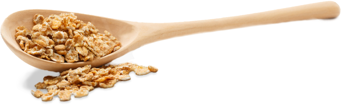 Wooden Spoon With Granola Spilling PNG