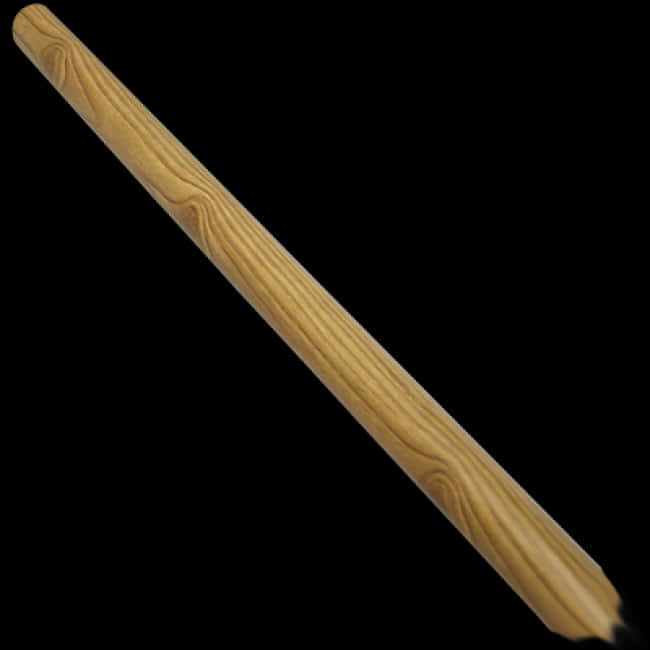 Wooden Stick Diagonal View PNG