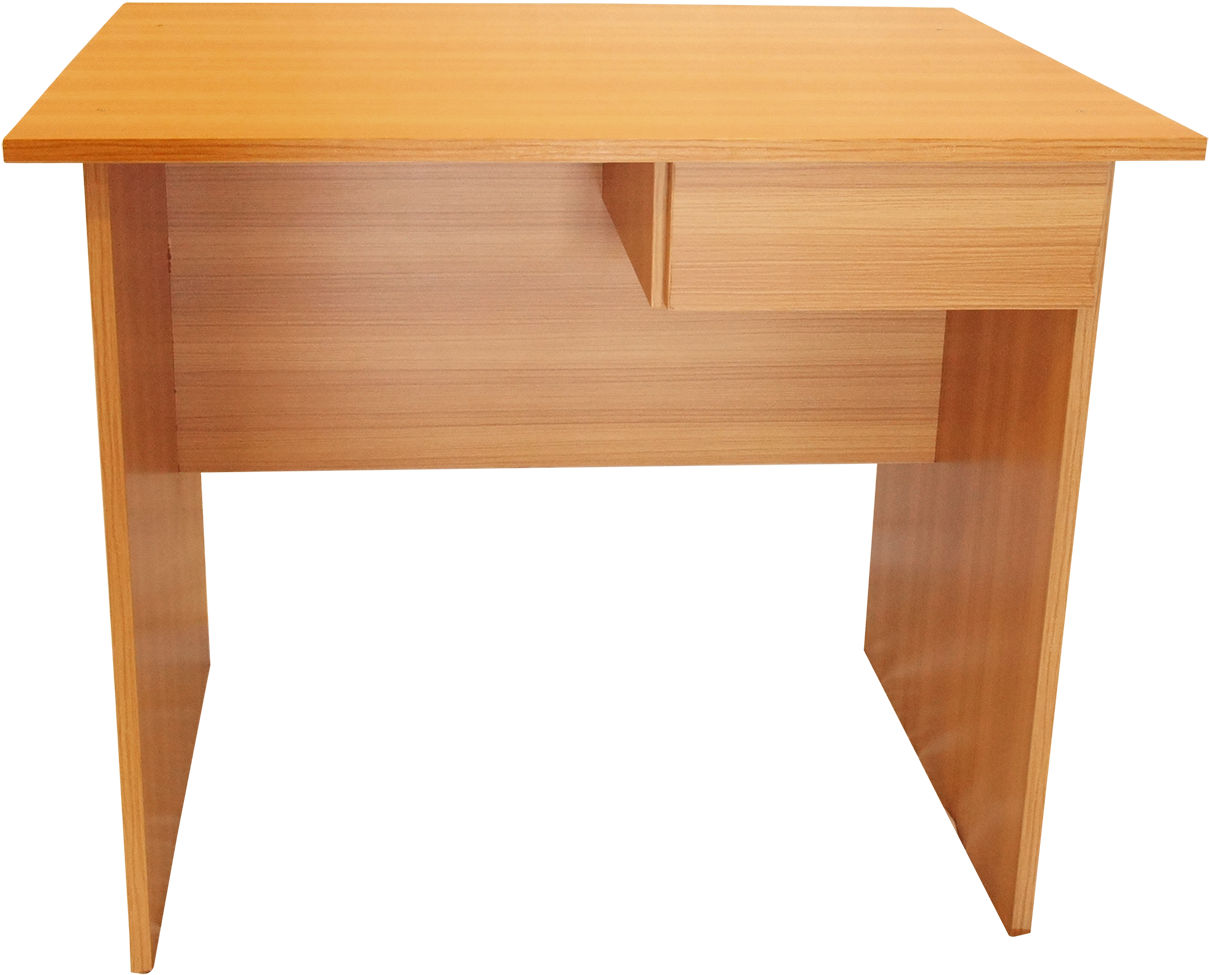 Wooden Student Desk With Drawer PNG