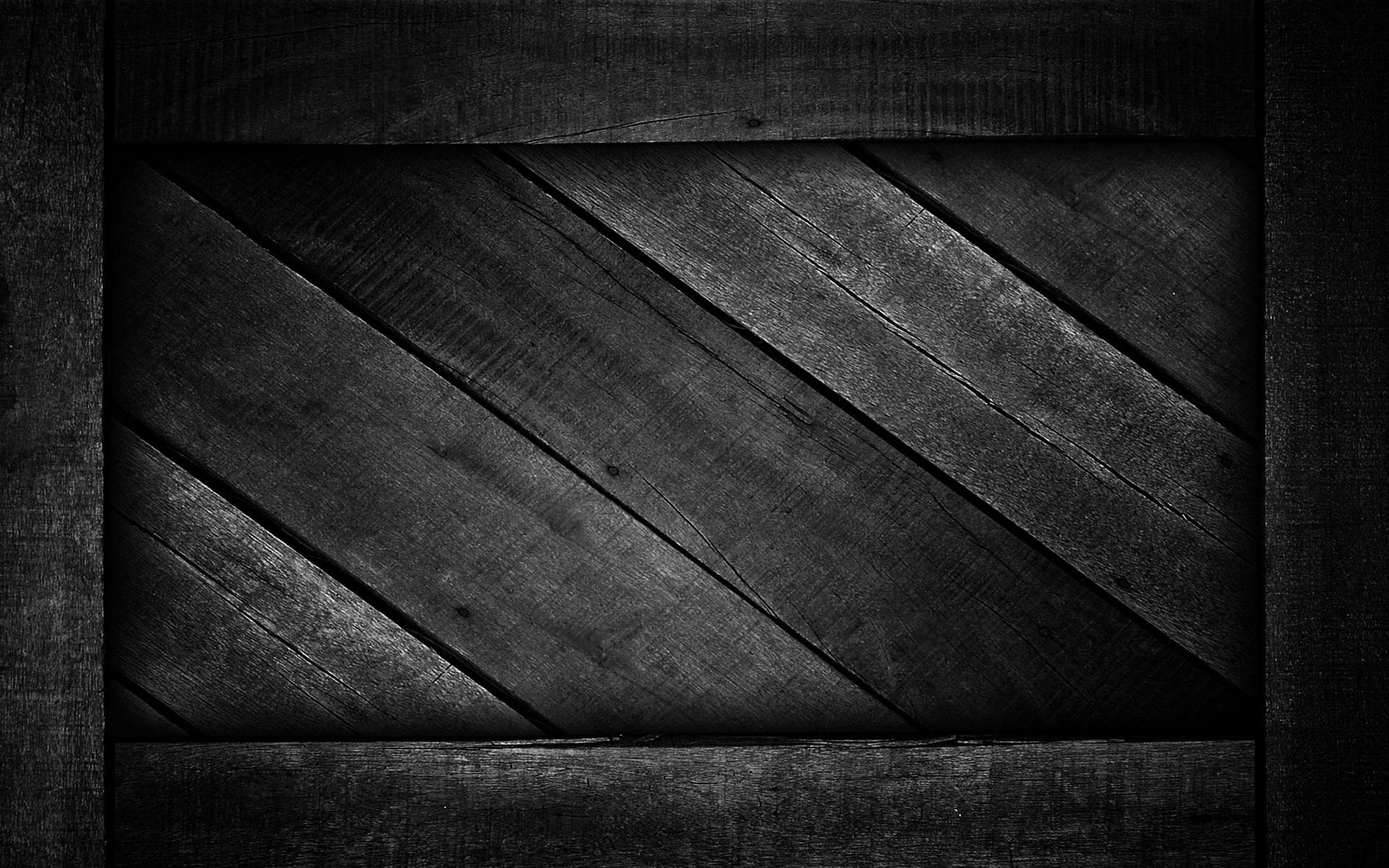 Wooden Surface In Black 3d Wallpaper