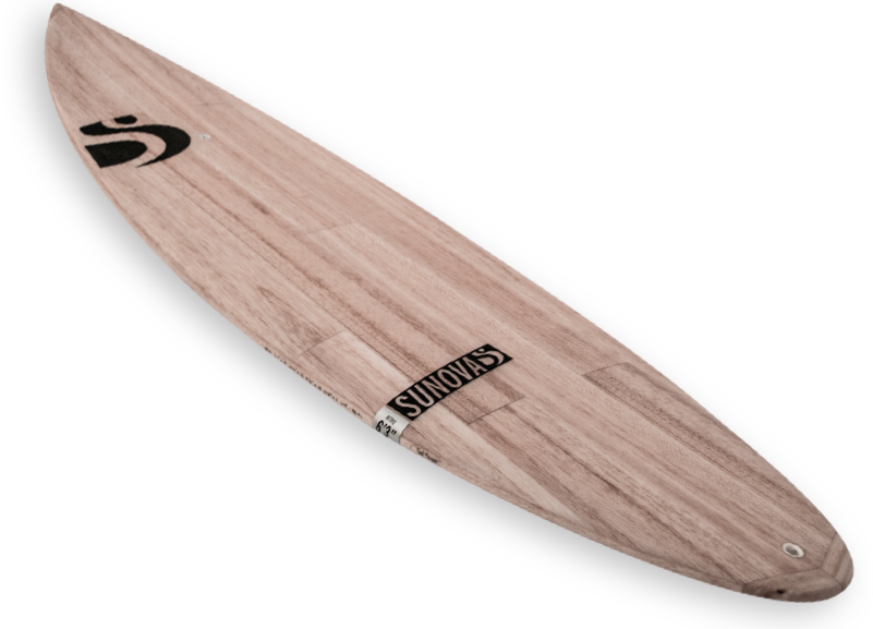 Wooden Surfboard Design PNG